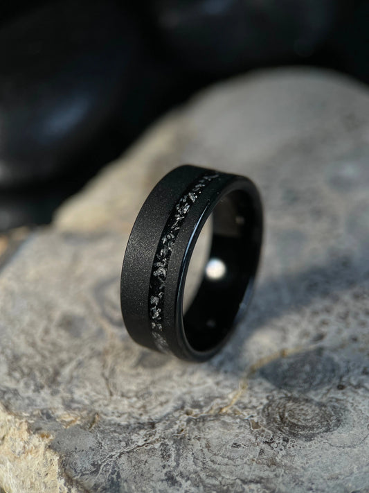 black tungsten wedding bands