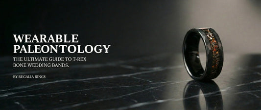 T-Rex Bone Wedding Band