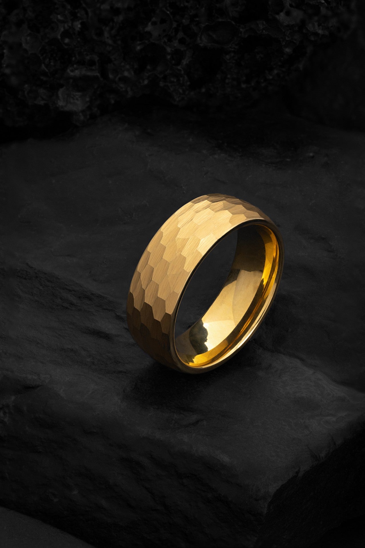 The Helios: The Hammered Golden Band of Strength and Radiance