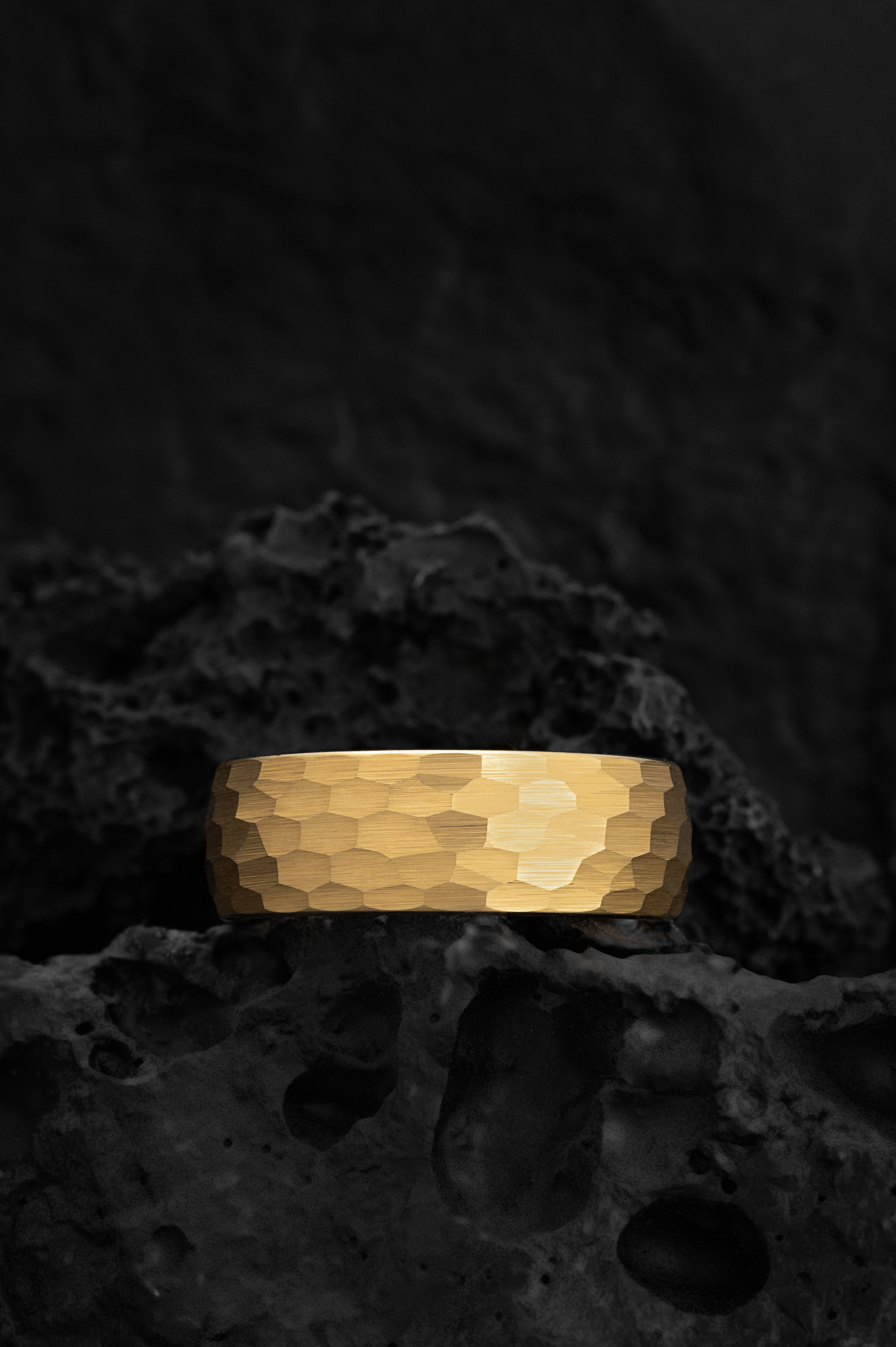 The Helios: The Hammered Golden Band of Strength and Radiance