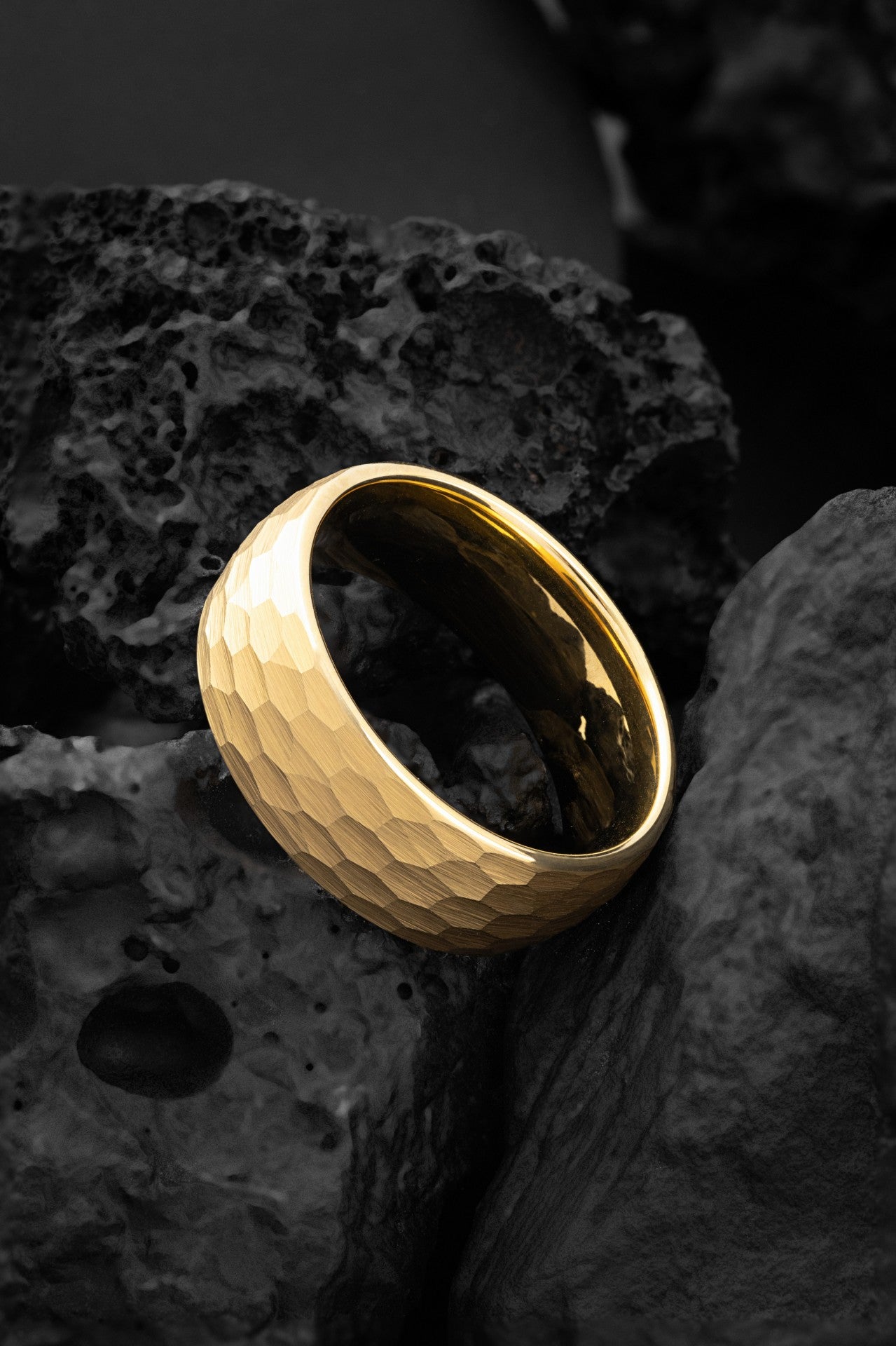 The Helios: The Hammered Golden Band of Strength and Radiance