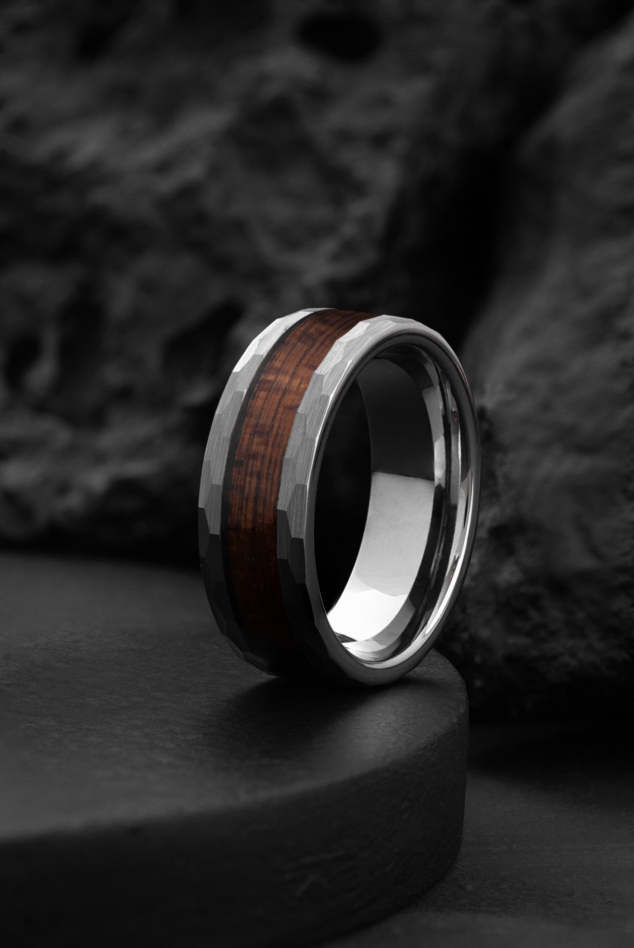 The Poseidon: Ironwood and Tungsten Ring of Endurance