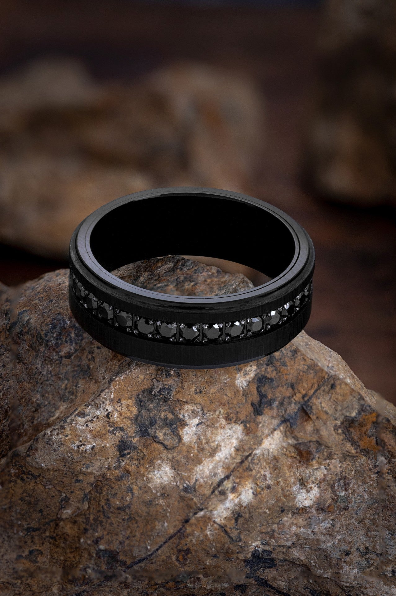 The Achilles: The Matte Black Tungsten Ring of Strength