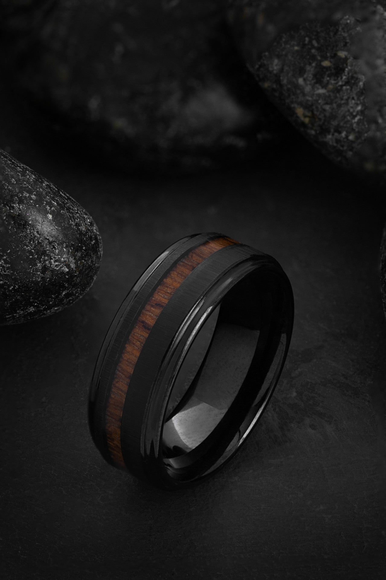 Koa: Tungsten Carbide and Hawaiian Koa Wood Ring