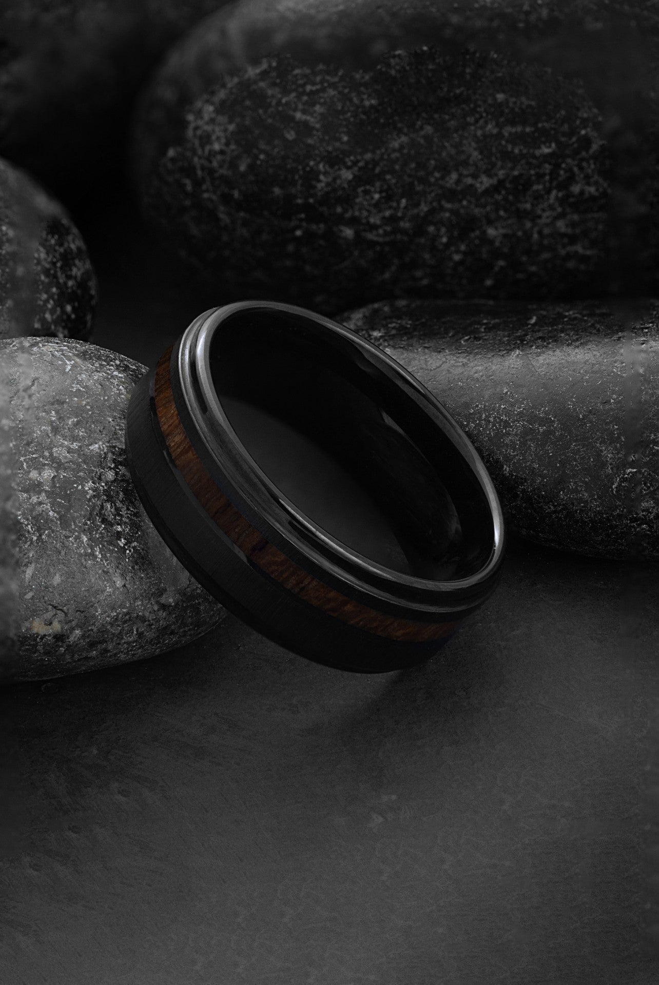 Koa: Tungsten Carbide and Hawaiian Koa Wood Ring