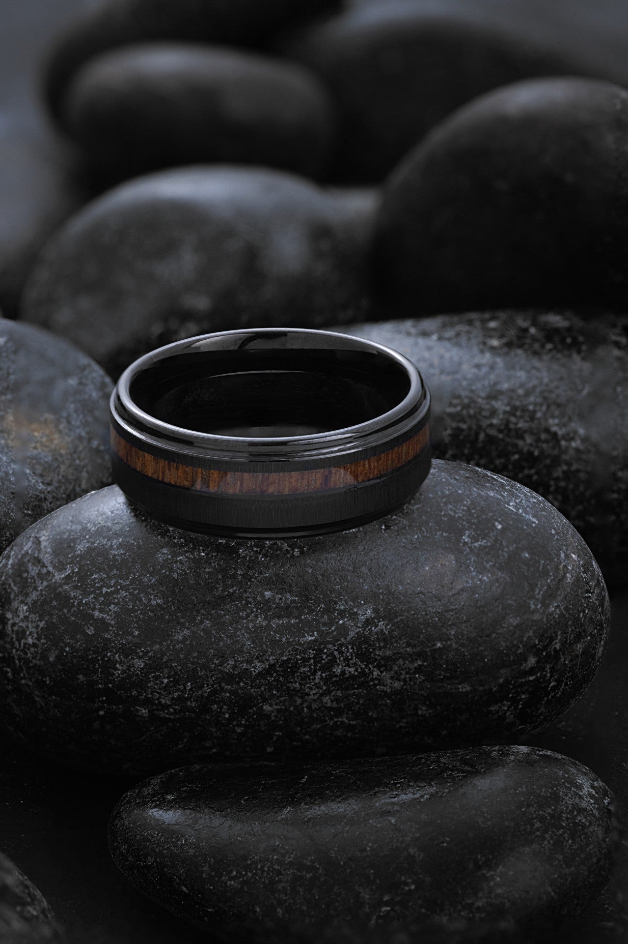 Koa: Tungsten Carbide and Hawaiian Koa Wood Ring