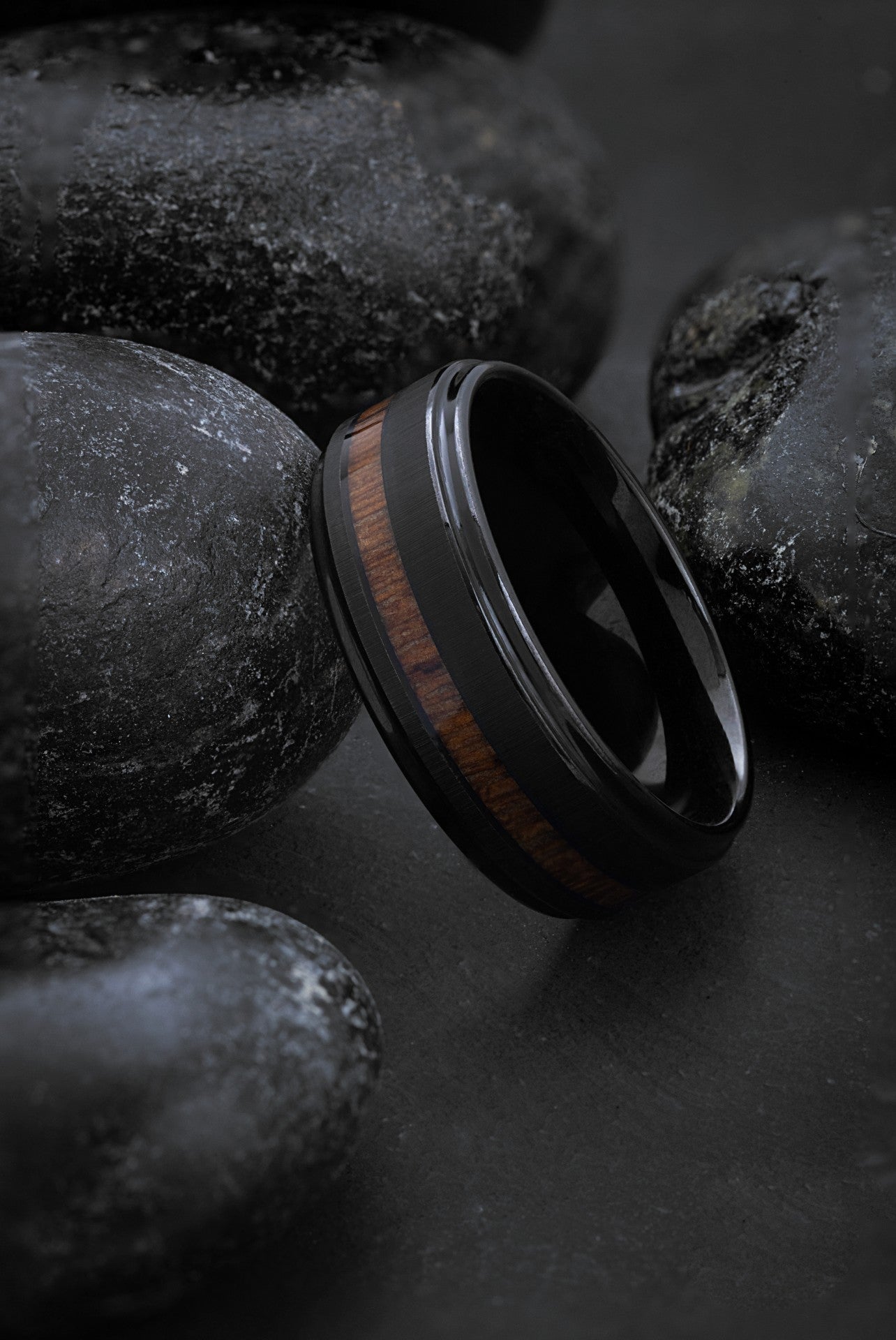 Koa: Tungsten Carbide and Hawaiian Koa Wood Ring