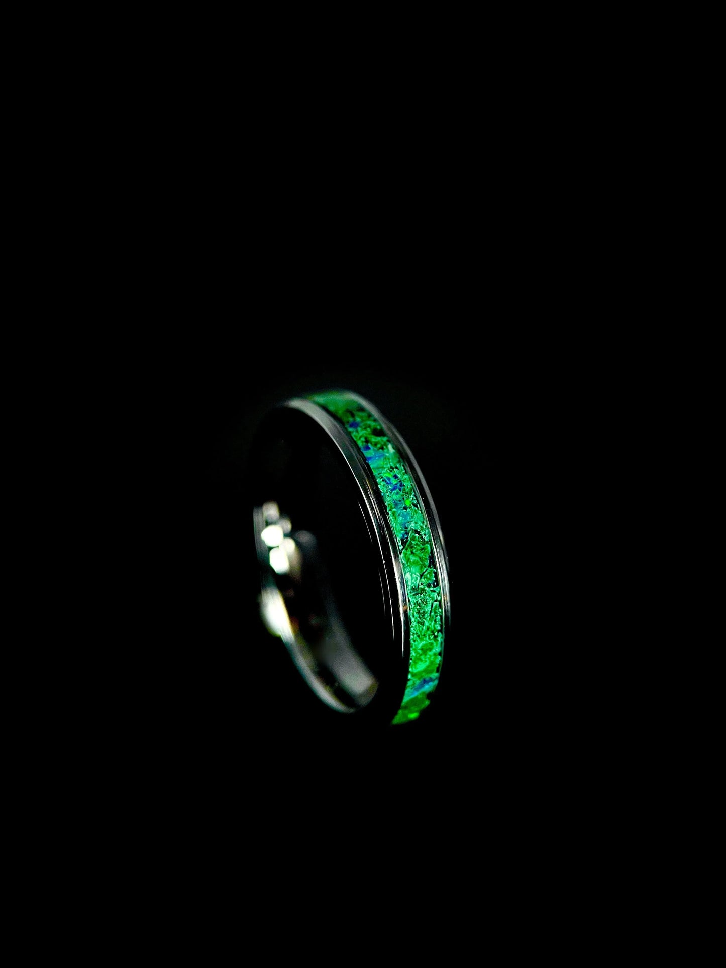 Altair: Malachite and Blue Opal in 4mm Technical Build