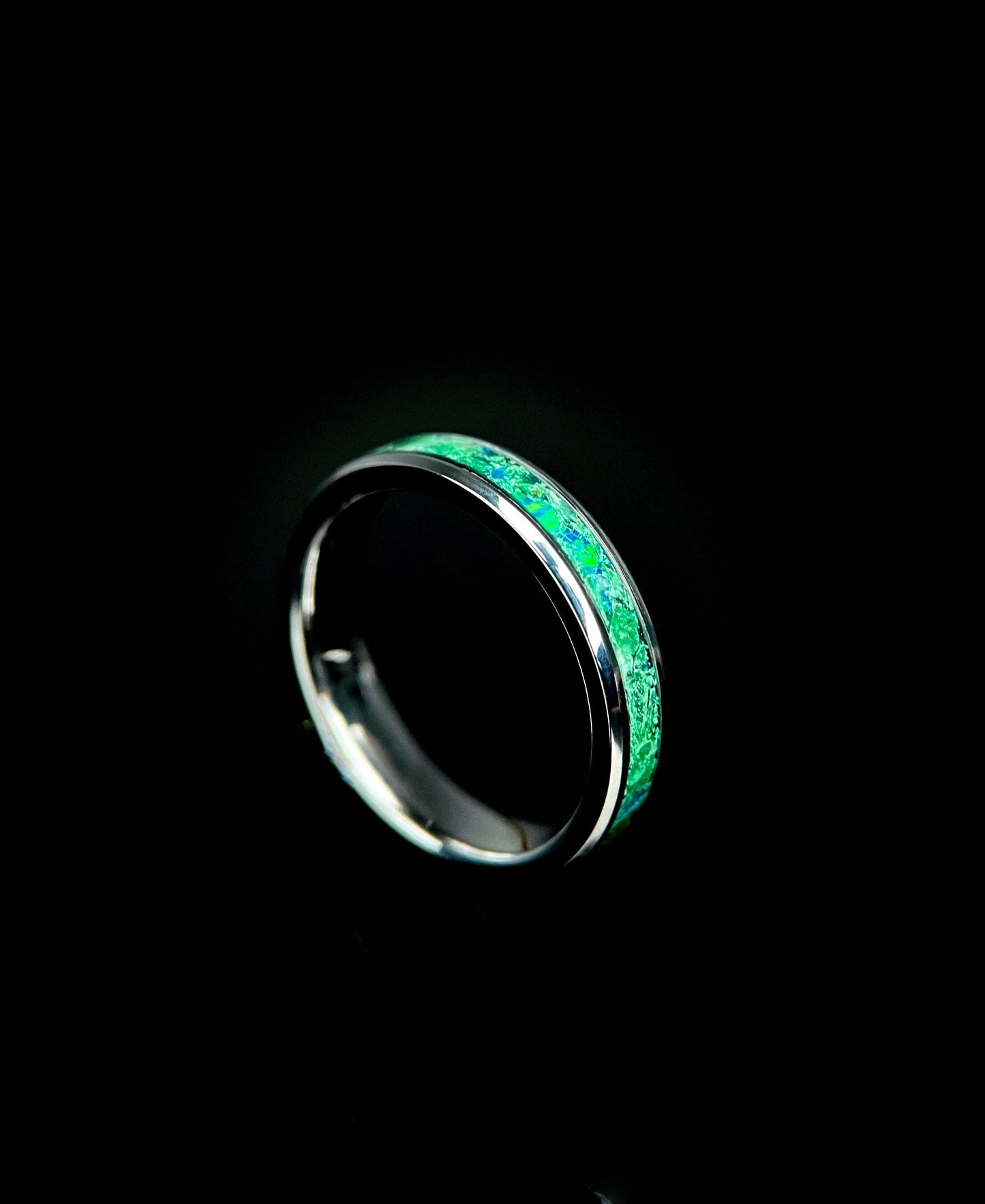 Altair: Malachite and Blue Opal in 4mm Technical Build