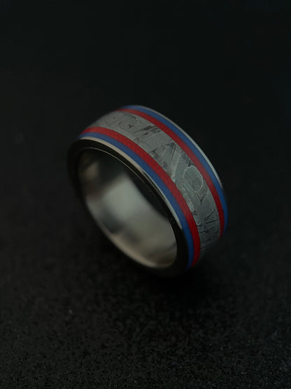 The Sirius | Titanium & Muonionalusta Meteorite Ring Regalia Rings