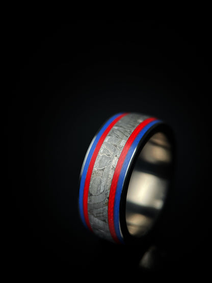 The Sirius | Titanium & Muonionalusta Meteorite Ring Regalia Rings