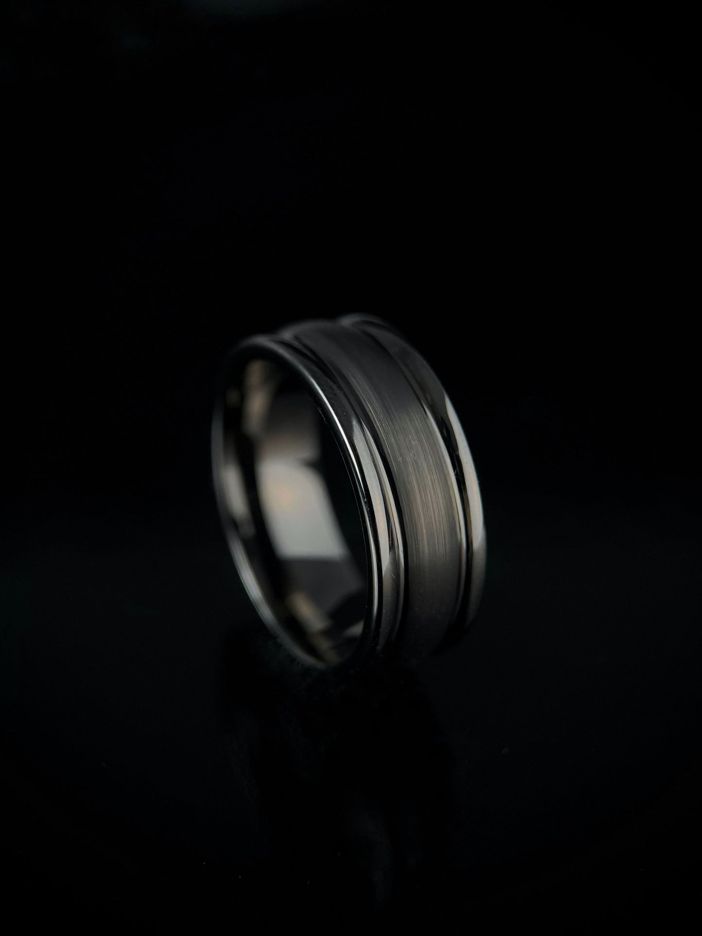 Deneb’s Elegance: Classic Brushed Dome Tungsten Ring Regalia Rings