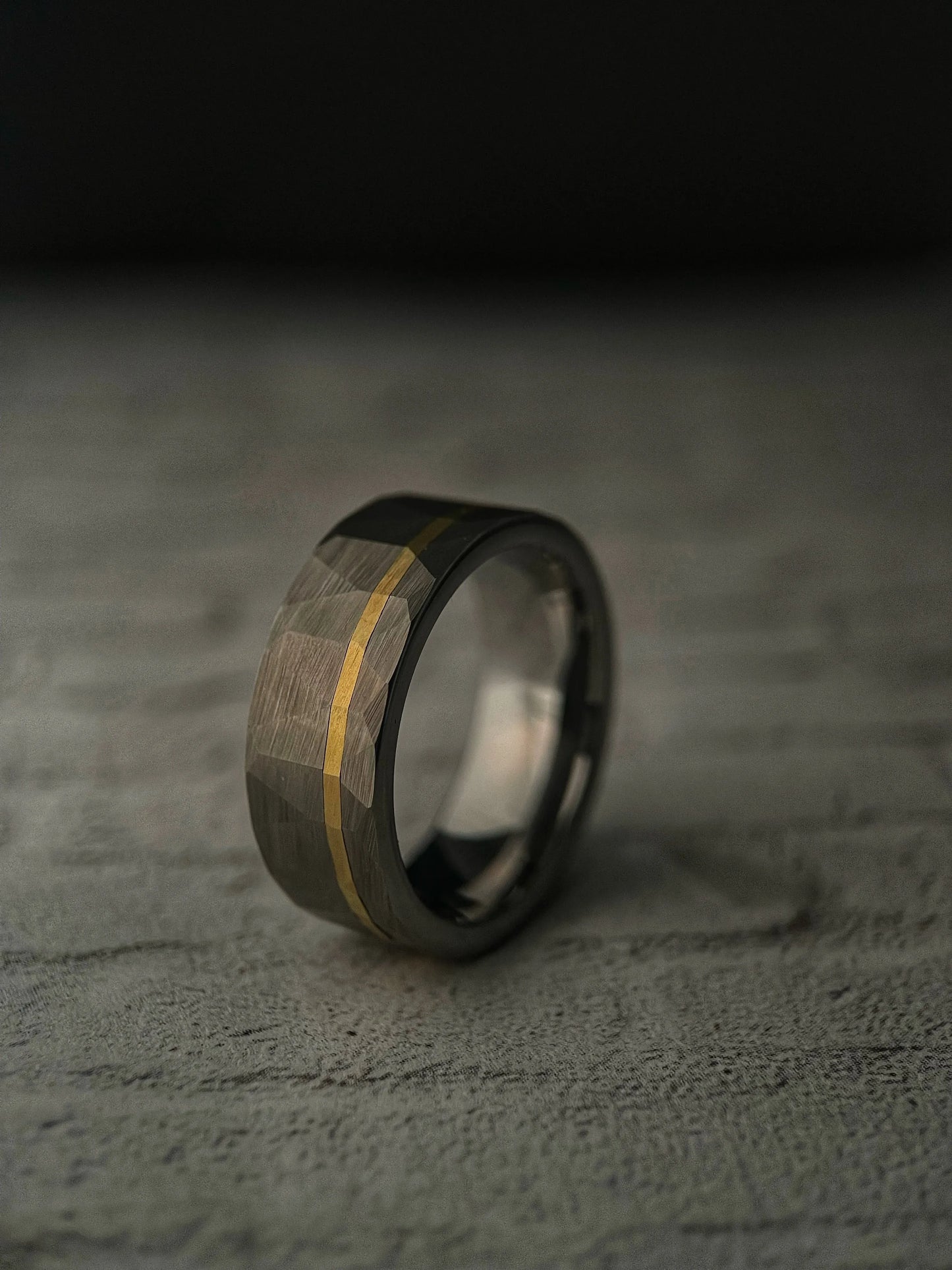 The Chimera: Finest Quality Tungsten Carbide and 14k Gold Ring