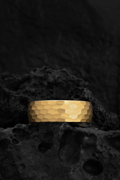 The Helios: The Hammered Golden Band of Strength and Radiance