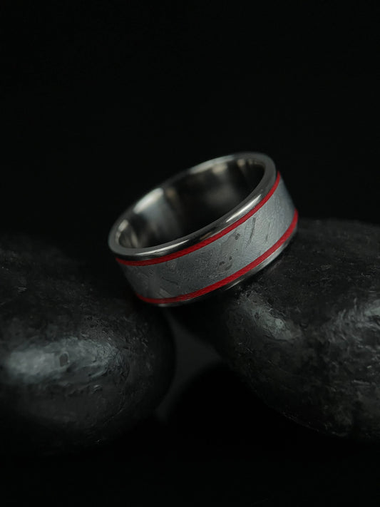 The Orion: Muonionalusta Meteorite and Titanium Grade 5 Ring