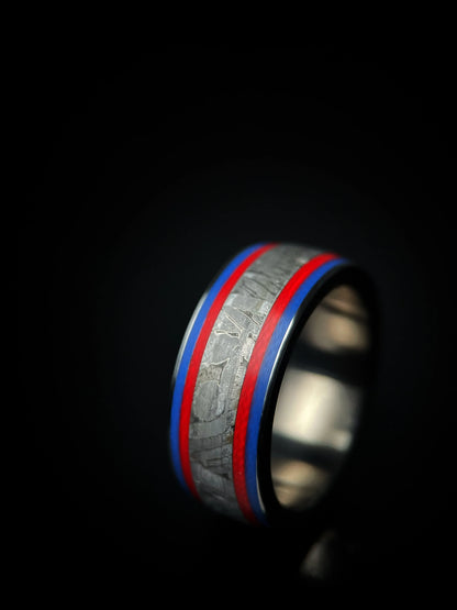 The Sirius | Titanium & Muonionalusta Meteorite Ring