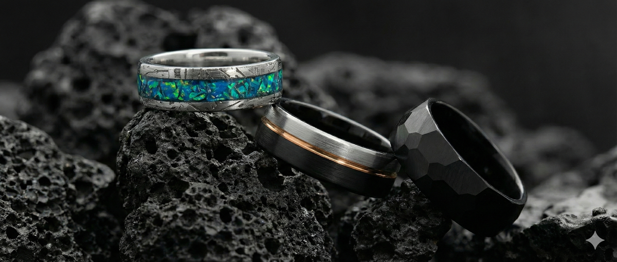 Bone Rings Green Dinosaur Bone Rings — Real T-Rex Fossil | Regalia Rings