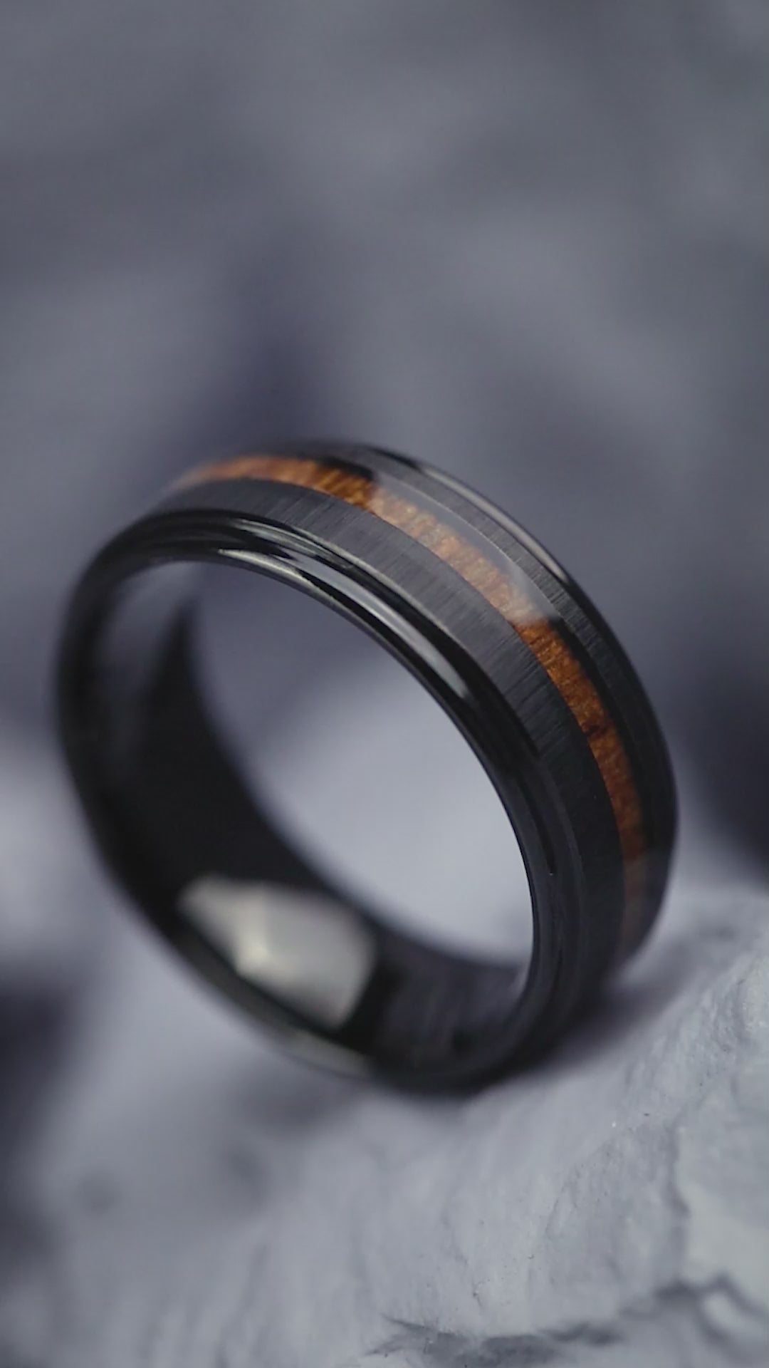 Koa: Tungsten Carbide and Hawaiian Koa Wood Ring